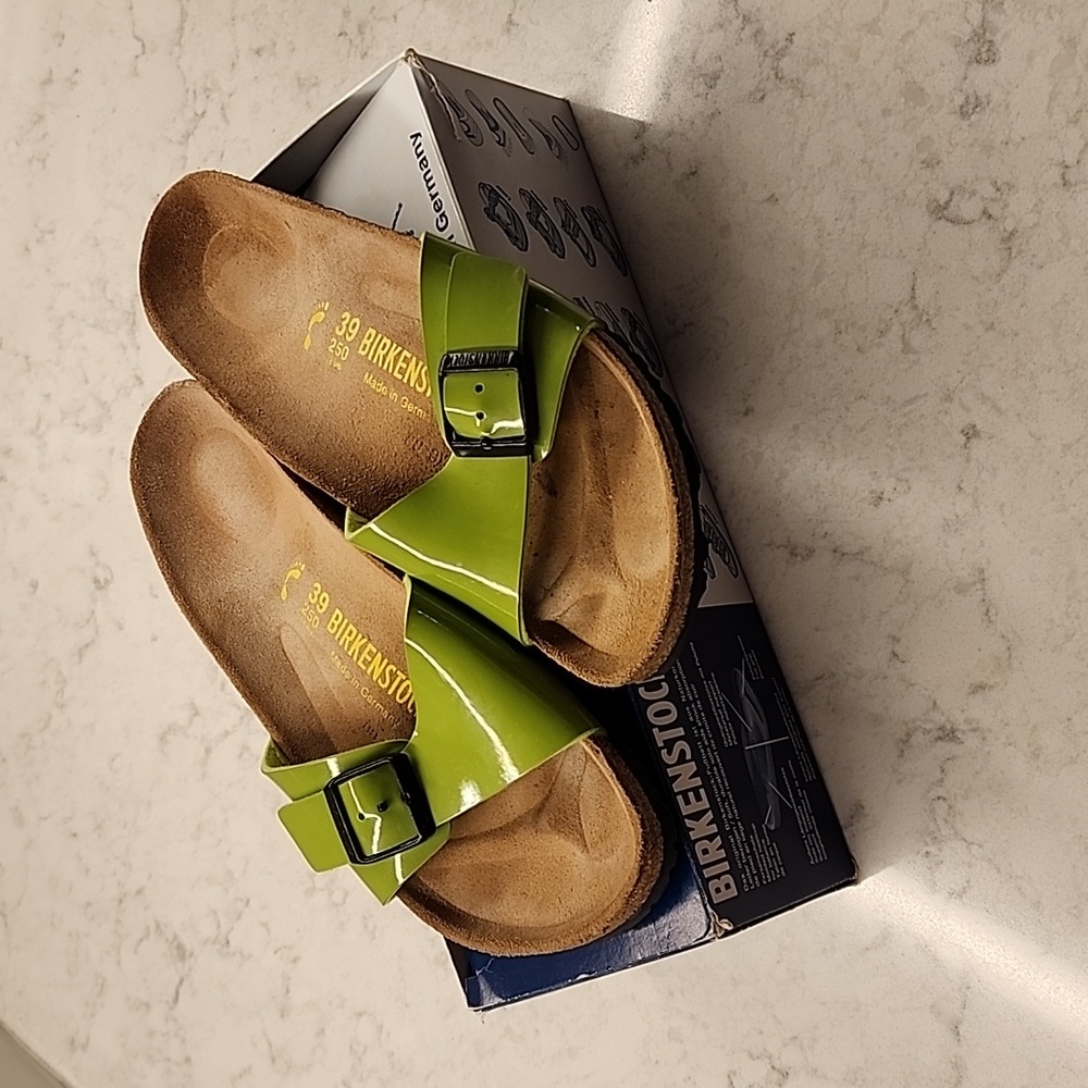 Birkenstock, Madrid, Size 39, Size 8, Peridot Green
